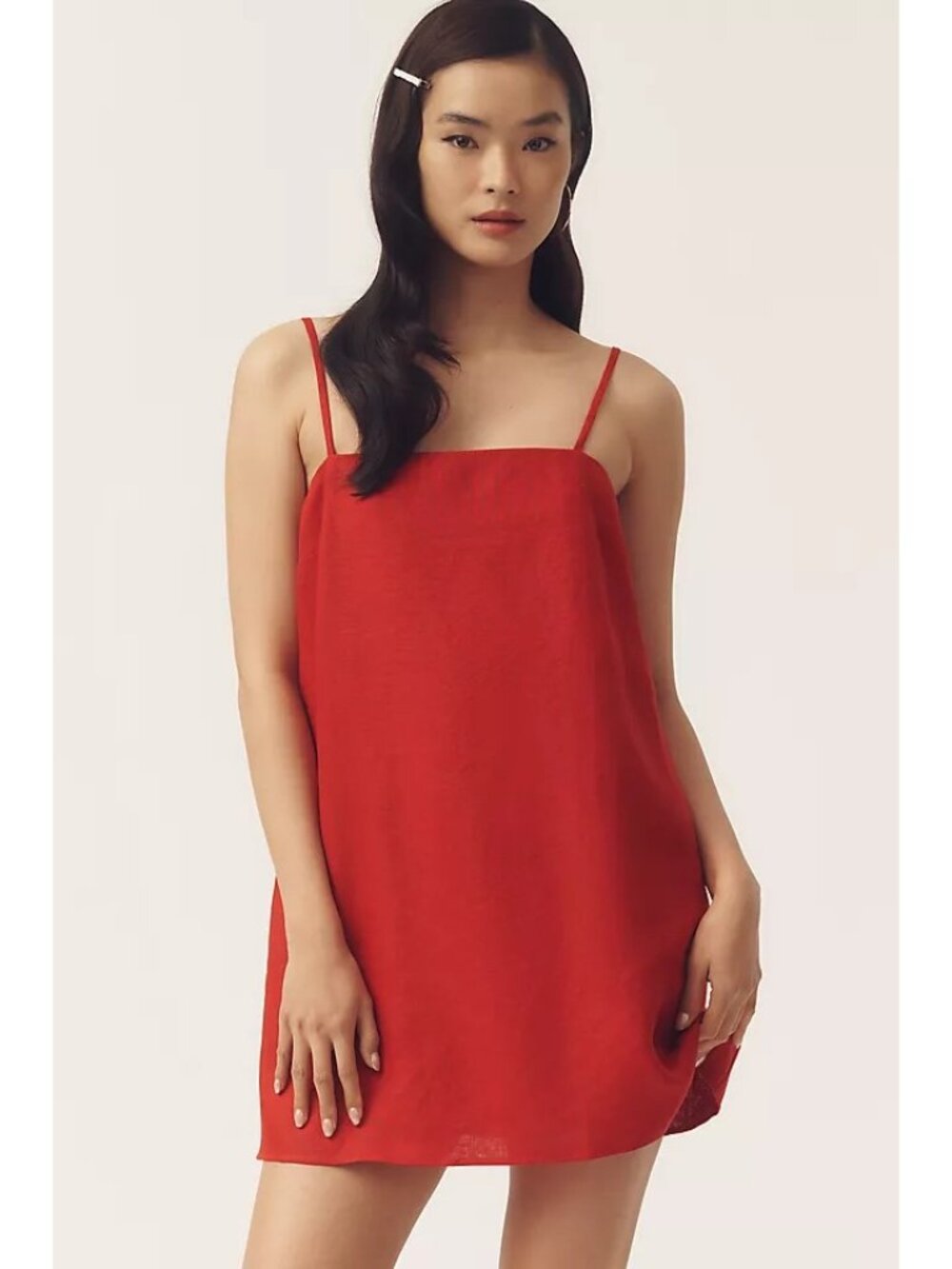 REFORMATION Aubree Sun-dried Tomato Linen Dress Size Medium NEW NWT - Picture 5 of 5